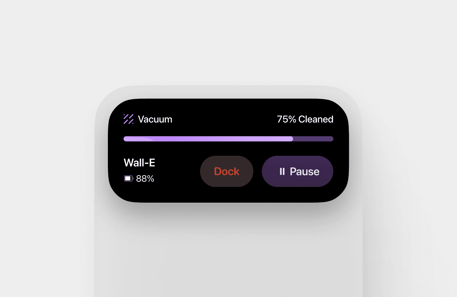 SharkNinja robot vacuum mobile interface